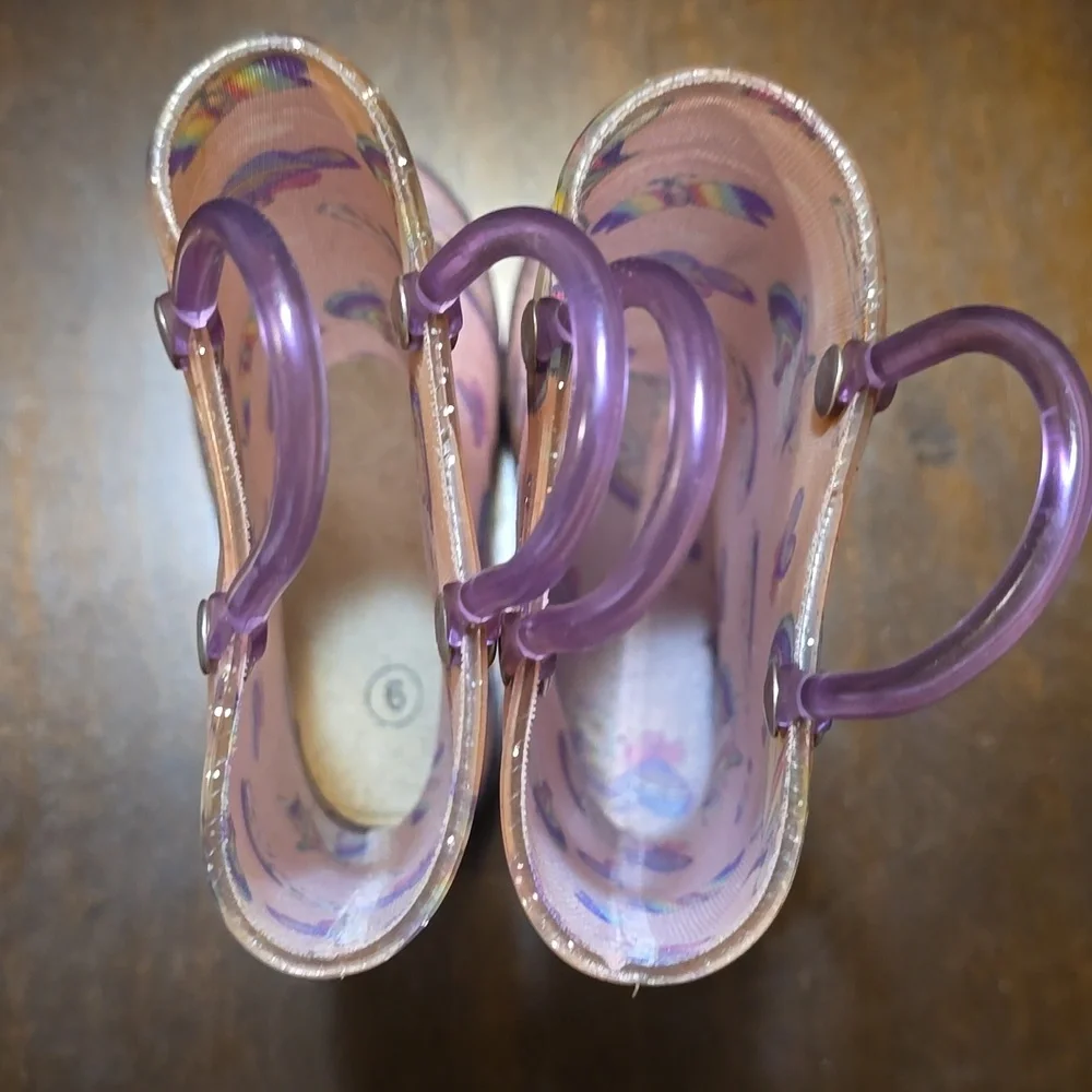 Zoogs Light‎ Up Unicorn Rainboots Size 6